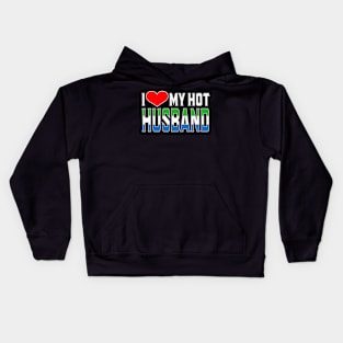 I Love My Hot Sierra Leonean Husband Kids Hoodie